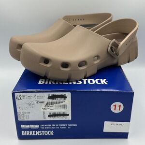 Birkenstock Birki Flow EVA Gray Taupe Clogs 42/US W11/ M9 NIB Adjustable Unisex